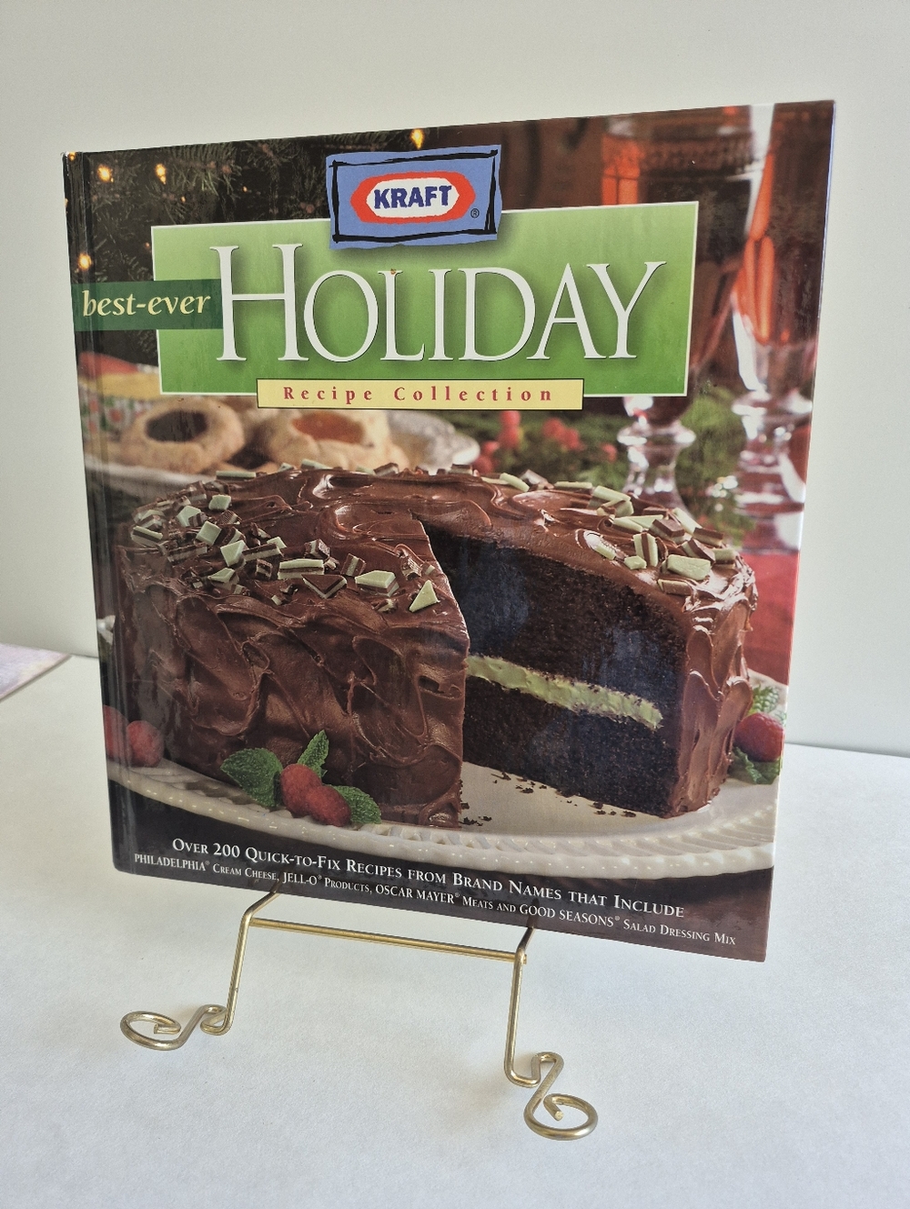 Vintage Cook book. 240 pages holiday cookbook Kraft foods 1999.